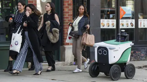 'We had to get out of the way': backlash against autonomous delivery robots