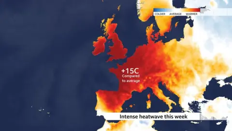 Heatwave Triggers Red Alerts Across Europe, With 40°C Forecast