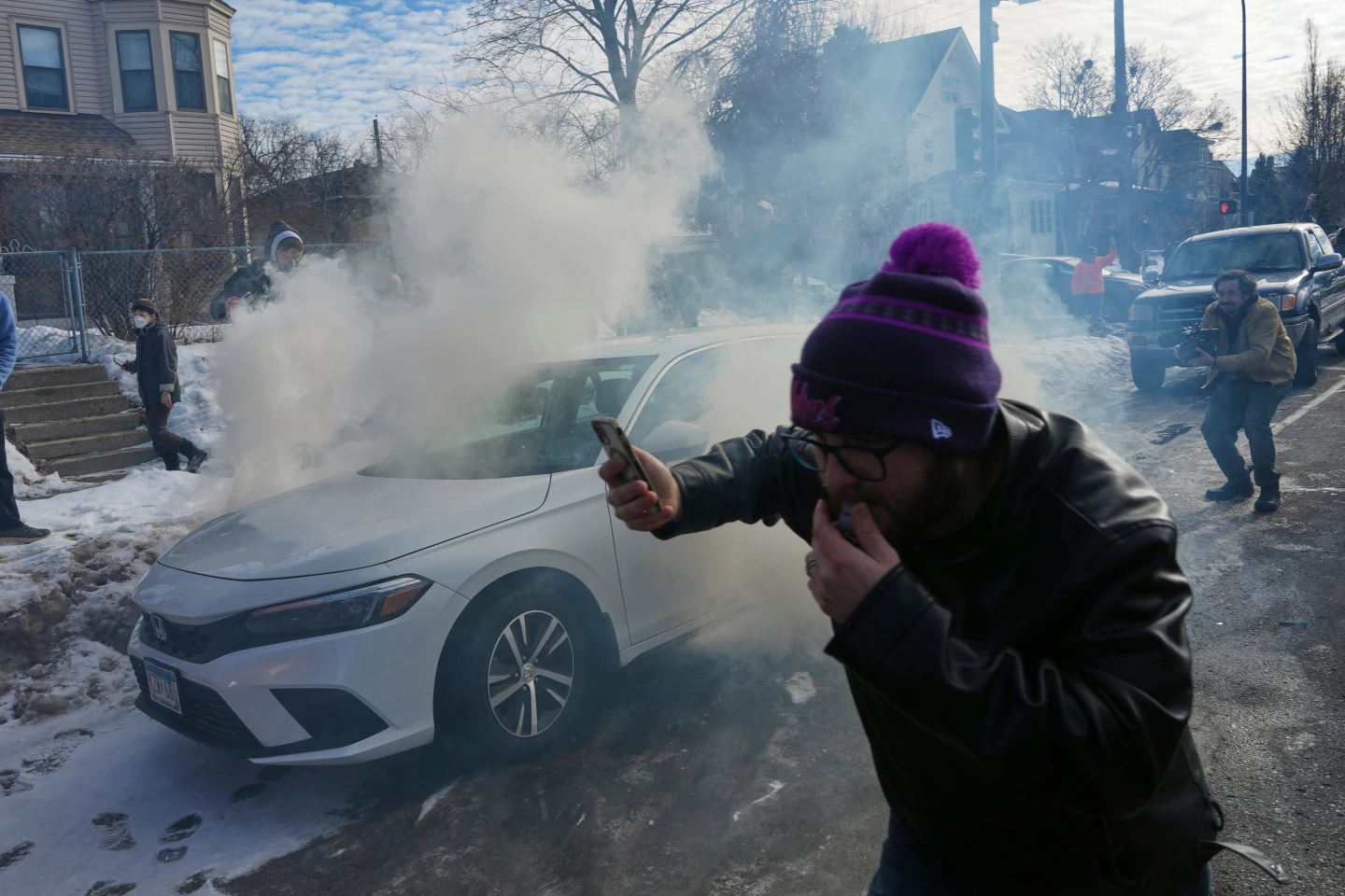 Tensions Rise in Minneapolis After Tear Gas Used on Crowd Near Immigration Incident