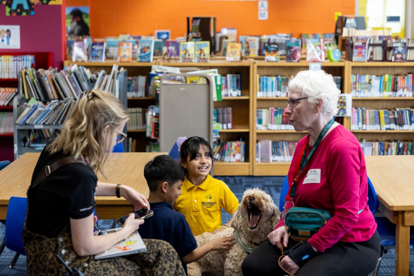 Therapy Dog Helps Valley View Students Heal from Immigration Crackdown Trauma