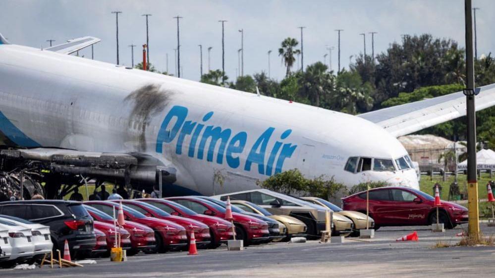 Amazon Cargo Plane Crashes at Miami, Flight Recorders Recovered