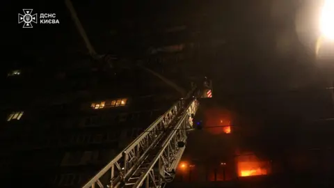 Devastating Strikes in Kyiv Leave City in Darkness