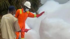 Mysterious White Foam on Nigerian Highway Triggers Investigation