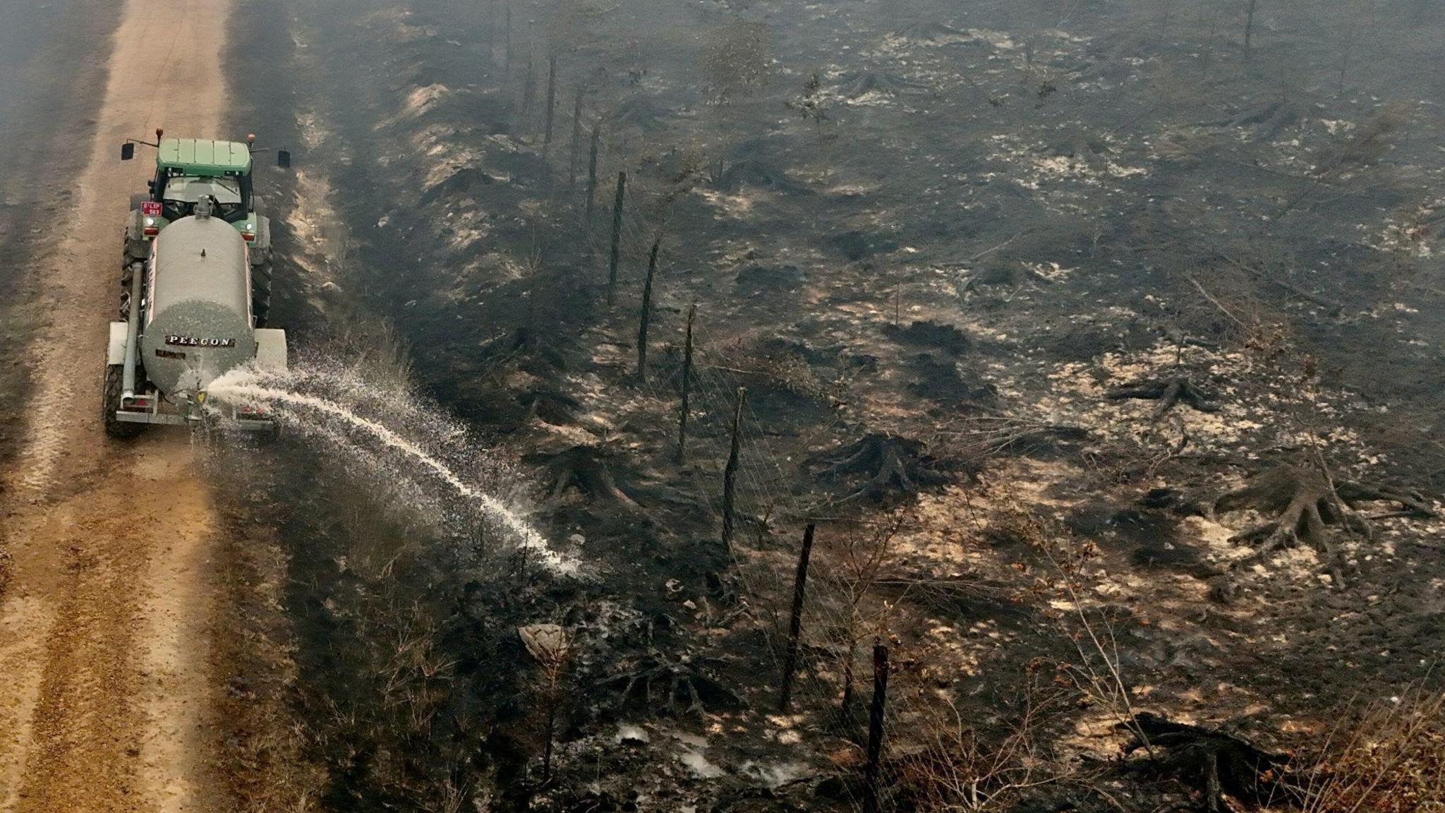 Belgian wildfire doubles in size over 3 days, endangering nature reserve