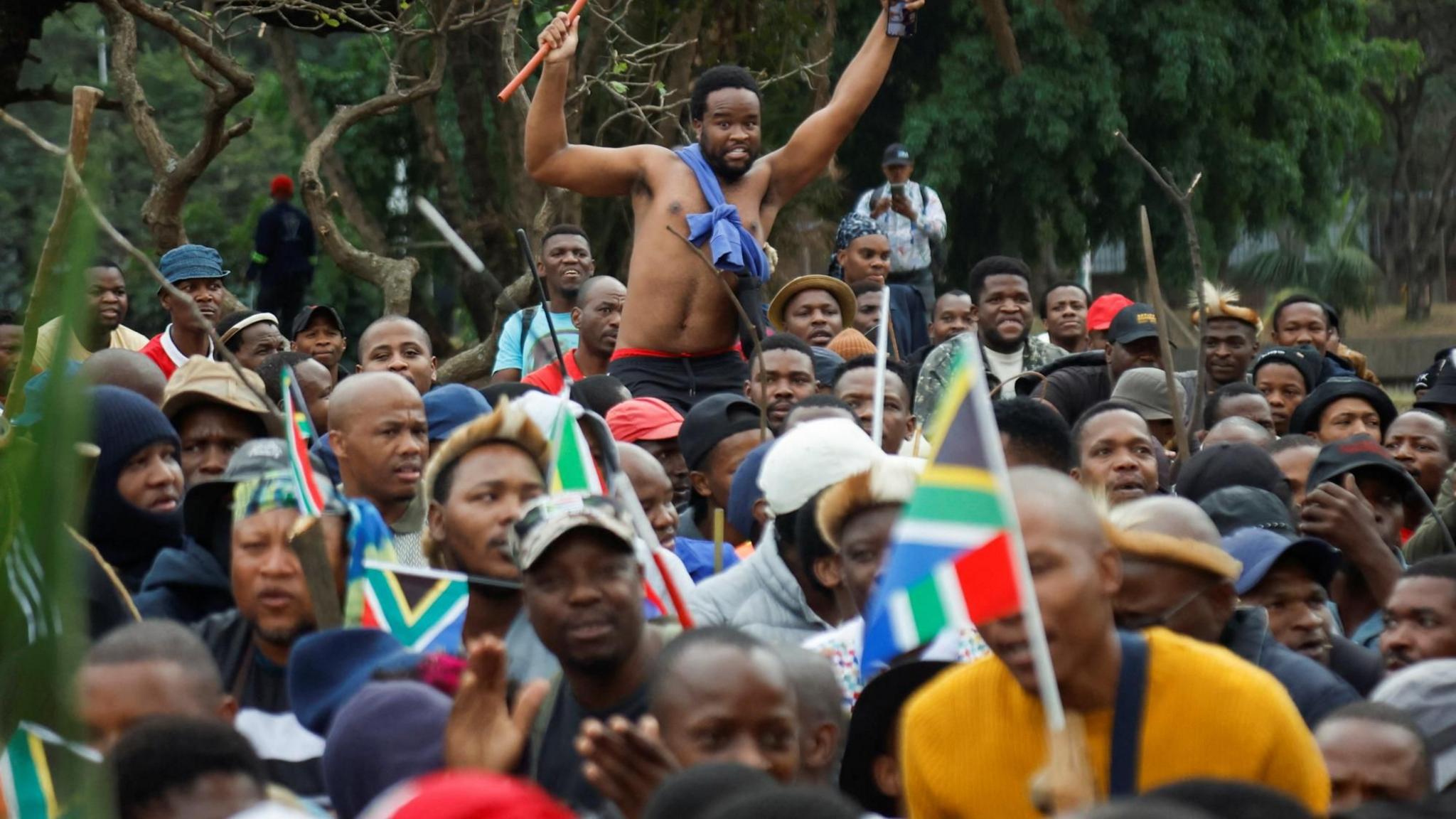 South Africa Grapples with Heavy Security as Anti-Migrant Protesters March