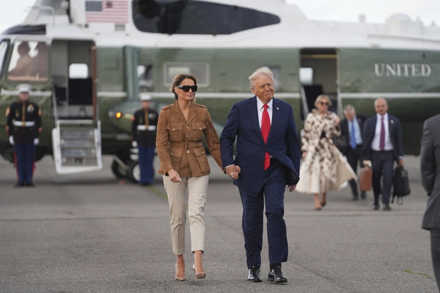 Man Arrested for Aiming Laser Pointer at Marine One with President Trump Aboard