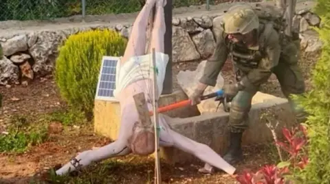 IDF Imposes Penalties on Soldiers for Vandalizing Jesus Statue in Lebanon