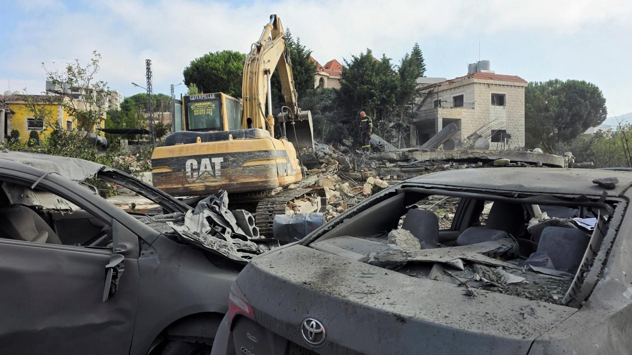 12 civilians killed as Israeli strikes hit southern Lebanese village