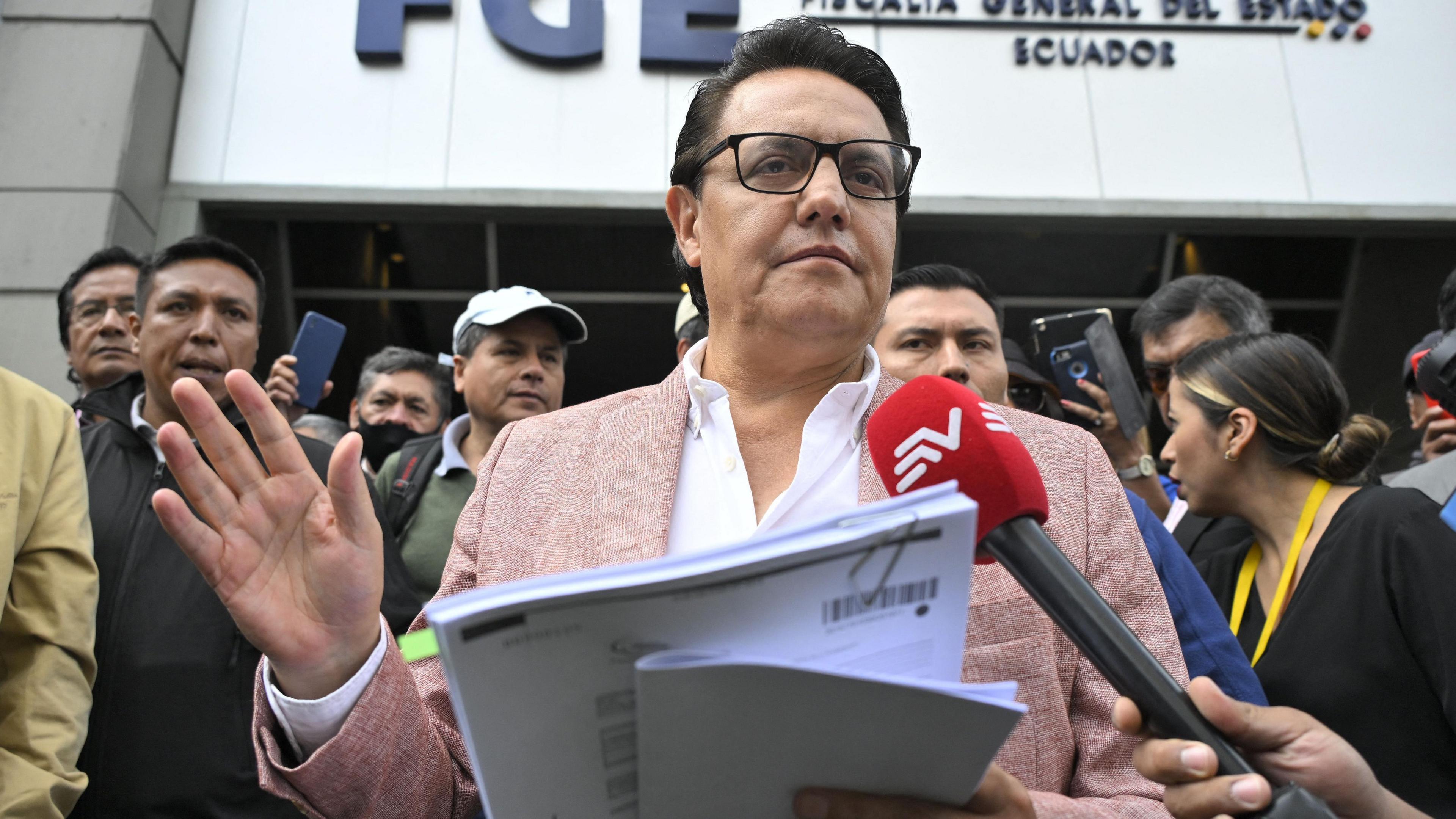Ecuador charges ex‑minister in presidential candidate murder case