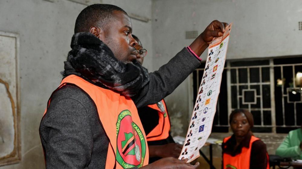 Zambia suspends vote count after polling staff attacked