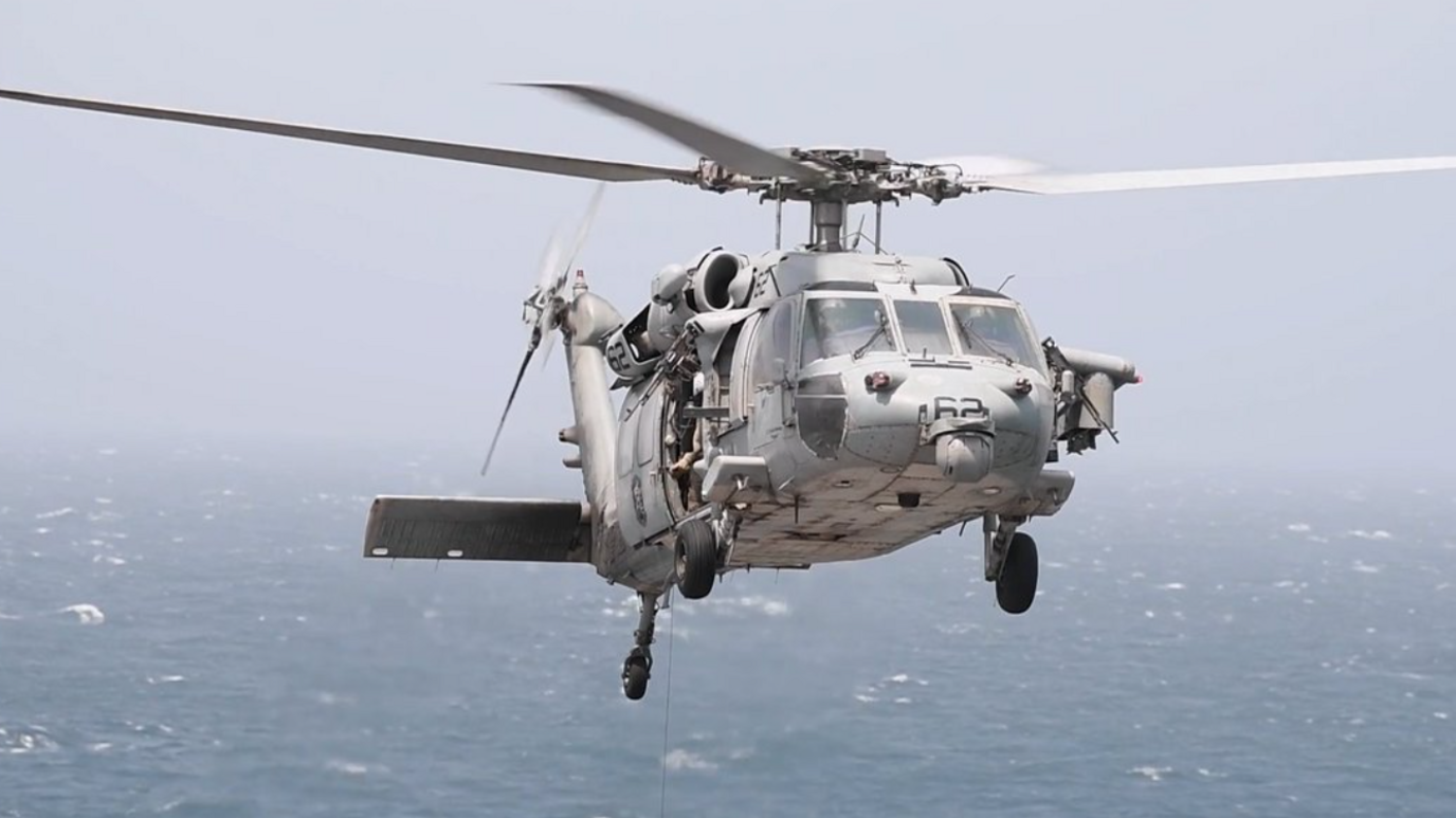 US Helicopter Fires Missiles to Block Cargo Ship from Entering Iranian Ports