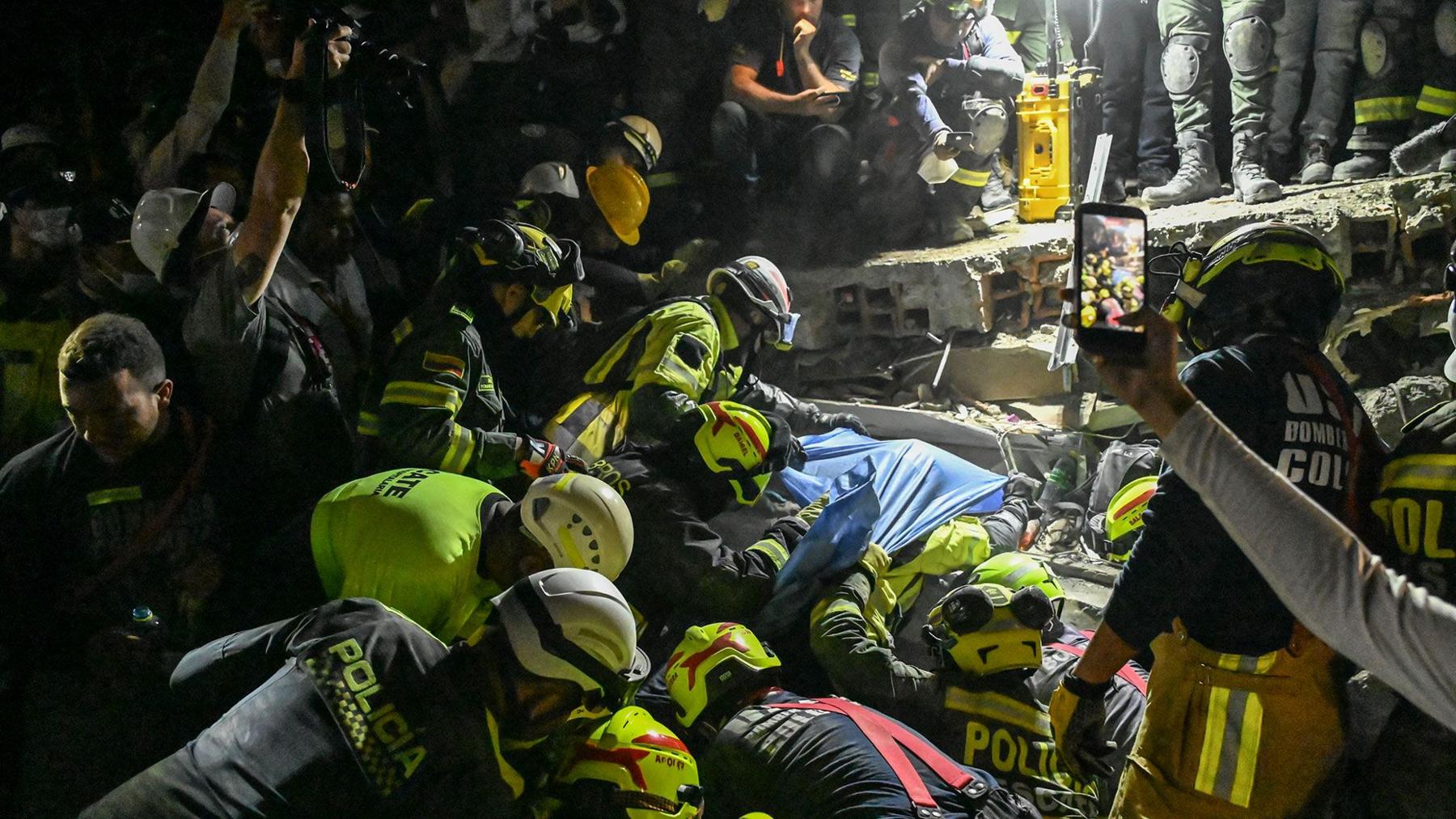 Woman pulled alive from rubble 36 hours after Colombia quake