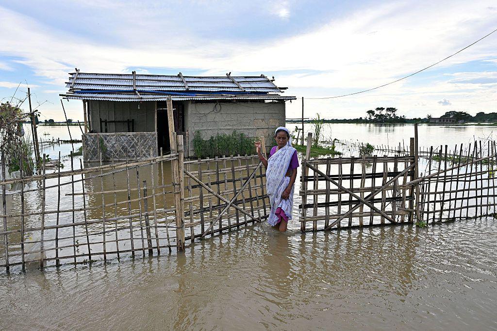 A 97‑year‑old survives Assam floods on a banana raft